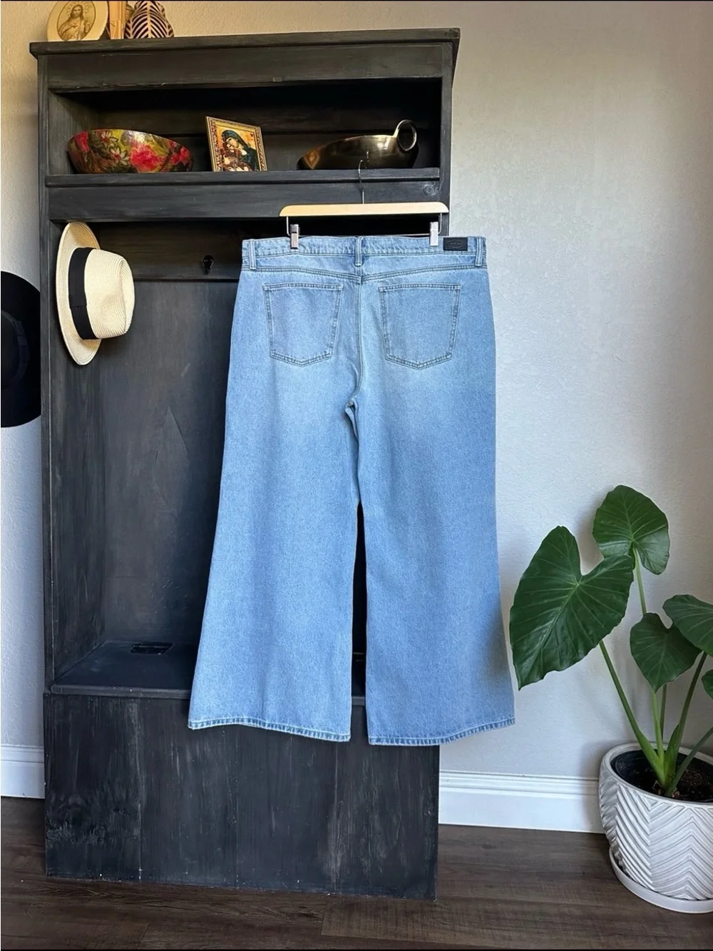 SCOOP Womens Plus Size Wide Leg Jeans - Slouchy Low Rise Size 18